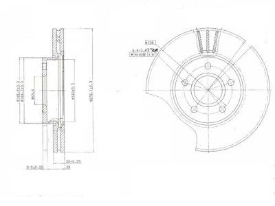 DESELRA Brake Disc Front (BKD12134)