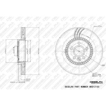 DESELRA Brake Disc Front (BKD12150)