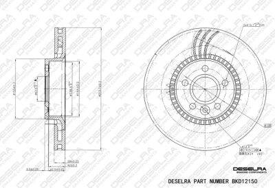 DESELRA Brake Disc Front (BKD12150)