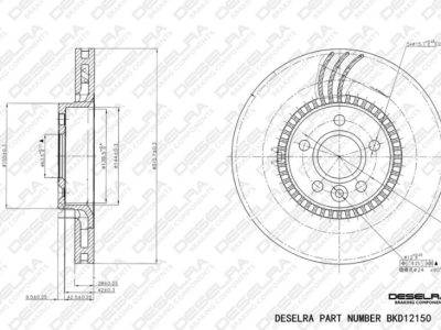 DESELRA Brake Disc Front (BKD12150)