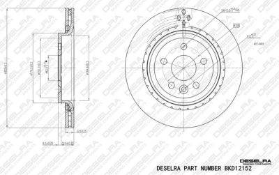 DESELRA Brake Disc Rear (BKD12152)