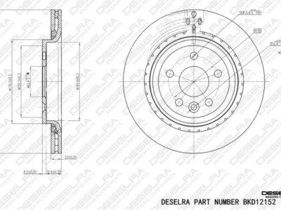 DESELRA Brake Disc Rear (BKD12152)