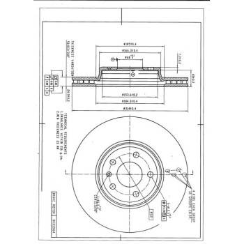 DESELRA Brake Disc Front (BKD12064)