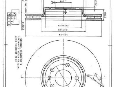 DESELRA Brake Disc Front (BKD12064)