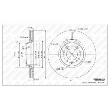 DESELRA Brake Disc Front (BKD12158)