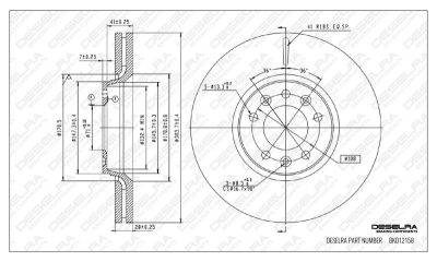 DESELRA Brake Disc Front (BKD12158)