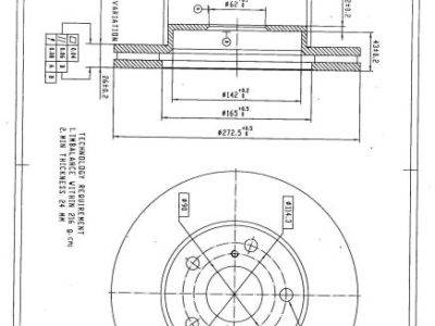 DESELRA Brake Disc Front (BKD12402)