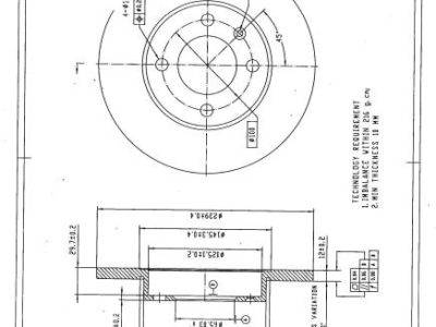 DESELRA Brake Disc Front (BKD12484)