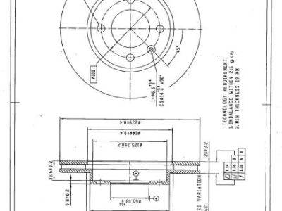 DESELRA Brake Disc Front (BKD12486)