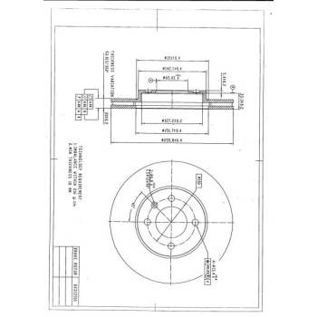 DESELRA Brake Disc Front (BKD12510)