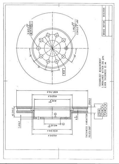 DESELRA Brake Disc Front (BKD12520)