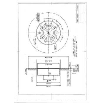 DESELRA Brake Disc Rear (BKD12560)