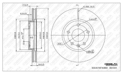 DESELRA Brake Disc Front (BKD12624)