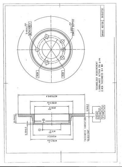 DESELRA Brake Disc Rear (BKD12732)