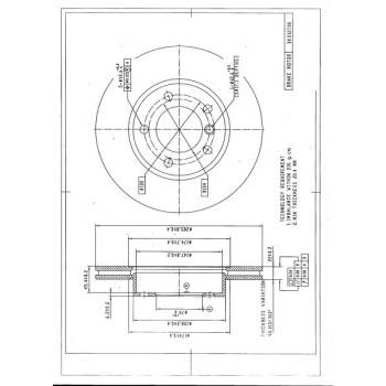 DESELRA Brake Disc Front (BKD12738)