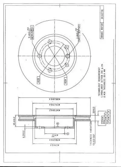 DESELRA Brake Disc Front (BKD12738)