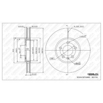 DESELRA Brake Disc Front (BKD12794)