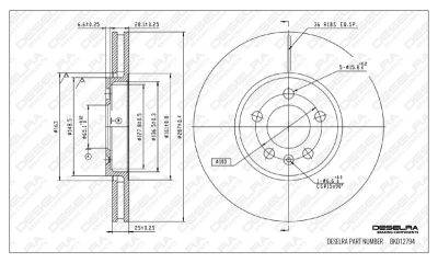 DESELRA Brake Disc Front (BKD12794)