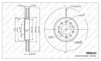 DESELRA Brake Disc Front (BKD13068)