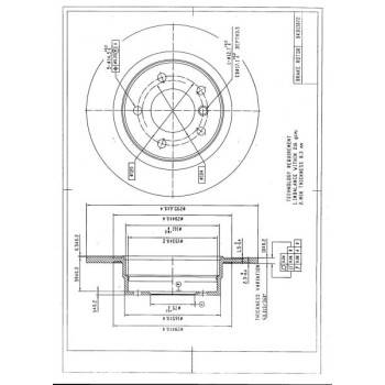 DESELRA Brake Disc Rear (BKD13072)