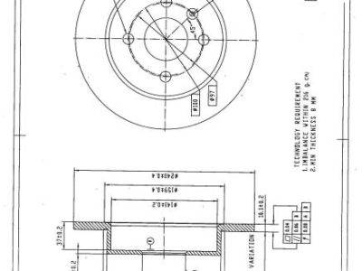 DESELRA Brake Disc Rear (BKD13126)