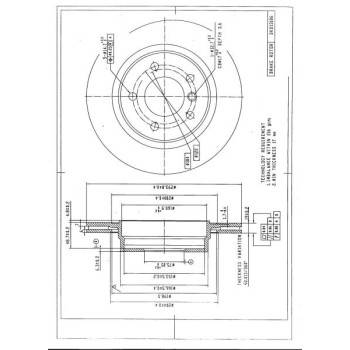 DESELRA Brake Disc Rear (BKD13186)