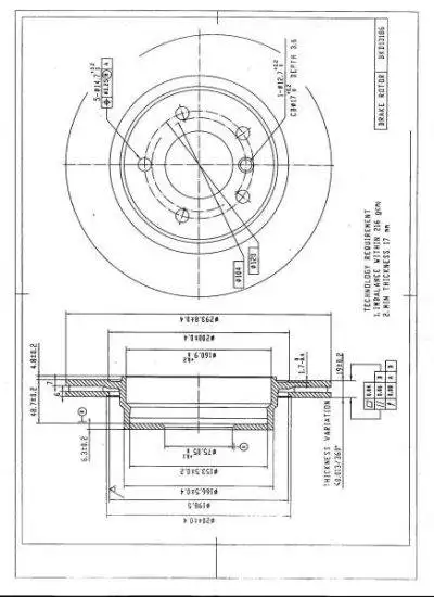 DESELRA Brake Disc Rear (BKD13186)