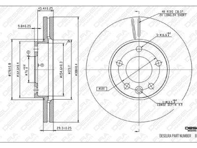 DESELRA Brake Disc Front (BKD13290)