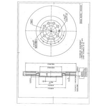 DESELRA Brake Disc Front (BKD13368)