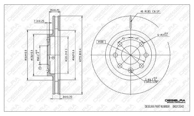DESELRA Brake Disc Front (BKD13542)