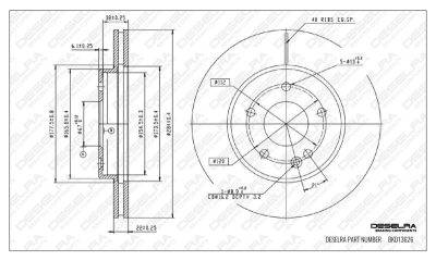 DESELRA Brake Disc Front (BKD13626)