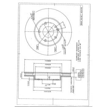 DESELRA Brake Disc Front (BKD13782)