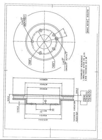 DESELRA Brake Disc Front (BKD13782)