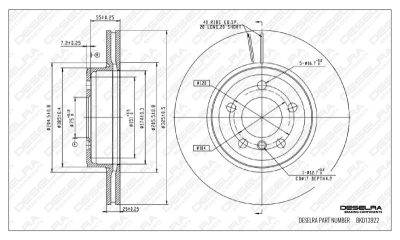DESELRA Brake Disc Front (BKD13922)