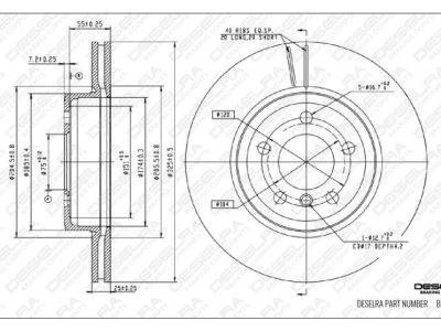 DESELRA Brake Disc Front (BKD13922)