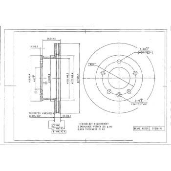 DESELRA Brake Disc Front (BKD16496)