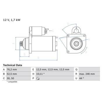 BOSCH Starter (0986020250)