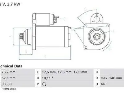 BOSCH Starter (0986020250)