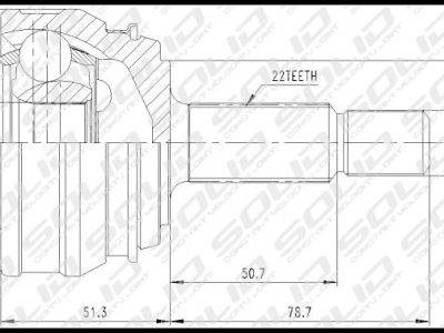 SOLID CV Joint Outer (CVVW1001)