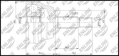 ENLINE CV Joint Outer (CVVW1003ZZ)