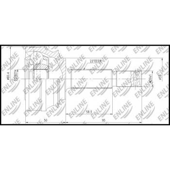 SOLID CV Joint Outer (CVOP1002ZZ)