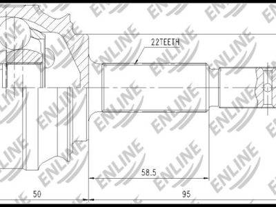 SOLID CV Joint Outer (CVOP1002ZZ)