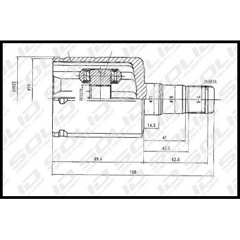 SOLID CV Joint Inner (CVVW5080)