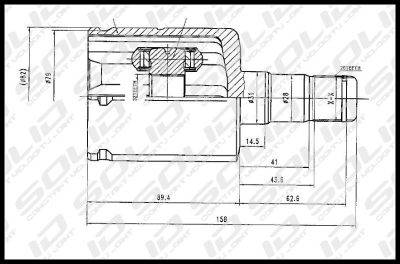SOLID CV Joint Inner (CVVW5080)