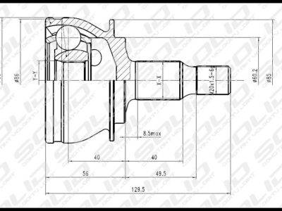 SOLID CV Joint Outer (CVME1029)