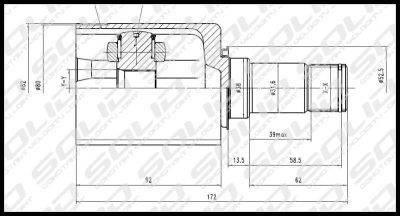 SOLID CV Joint Inner (CVME5034)