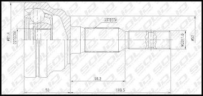 SOLID CV Joint Inner (CVOP1027)