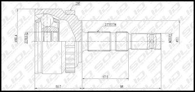 SOLID CV Joint Outer (CVOP1042A)