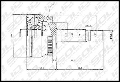 SOLID CV Joint Outer (CVVO1012A)