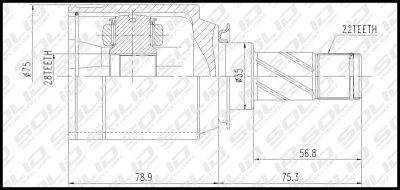 SOLID CV Joint Inner (CVOP5009)